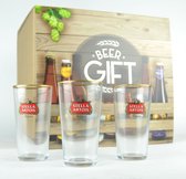 Stella Artois Boerke Bierglas - 25cl  - Bierpakket met 3 bierglazen + geschenkverpakking - Originele glazen van de brouwerij - Biercadeau