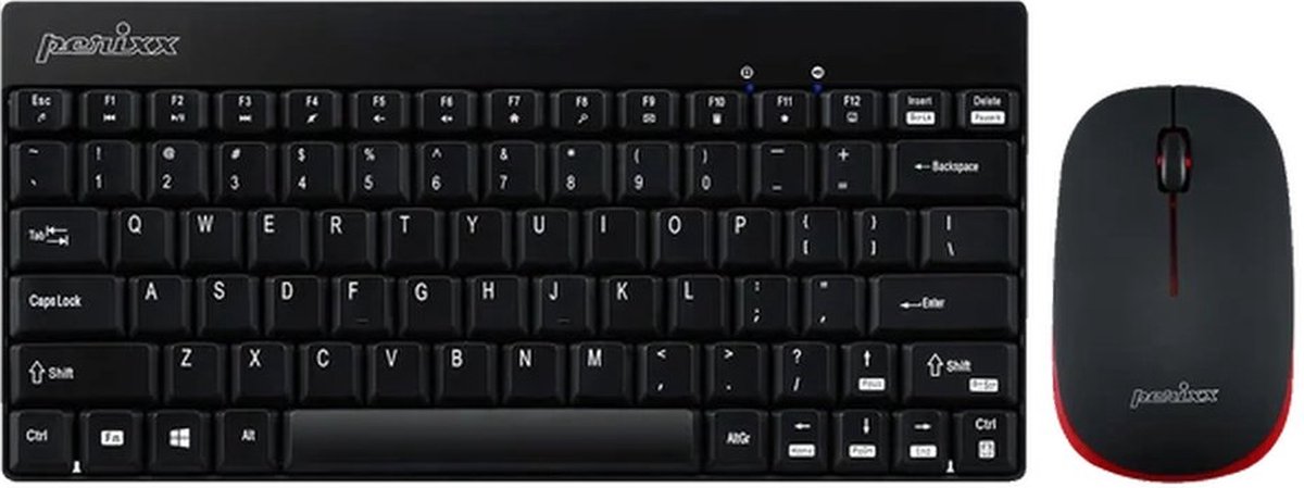 Perixx Periduo 712 Stil draadloos toetsenbord en muis set 2in1 - Stille toetsen - Compact toetsenbord - 2.4ghz draadloos