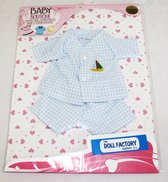 The Doll Factory Geruite Blouse en Broek 34 cm