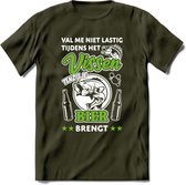 Val Me Niet Lastig Tijdens Het Vissen T-Shirt | Groen | Grappig Verjaardag Vis Hobby Cadeau Shirt | Dames - Heren - Unisex | Tshirt Hengelsport Kleding Kado - Leger Groen - S