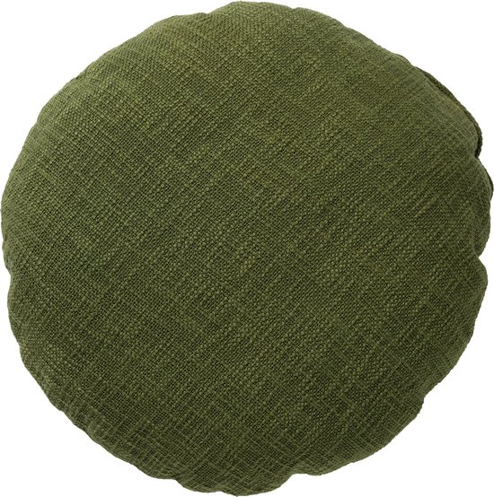Dutch Decor  Coussin en coton rond Abey 50 cm vert