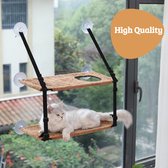 Pishoo Katten Raamhangmat Dubbellaags – Kattenmand met zuignappen – Kattenhangmat – Kattenbed raam – Kattenkussen – Hangmat kat
