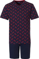 Pastunette Junior - Lobster Lover - Shortama - Blauw/Rood - Maat 140