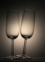 Dibond - Keuken / Eten / Voeding - Glas in bruin / beige / zwart - 50 x 75 cm.