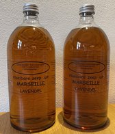Vloeibare Marseille zeep - Lavendel - navulling 2x 1000ml
