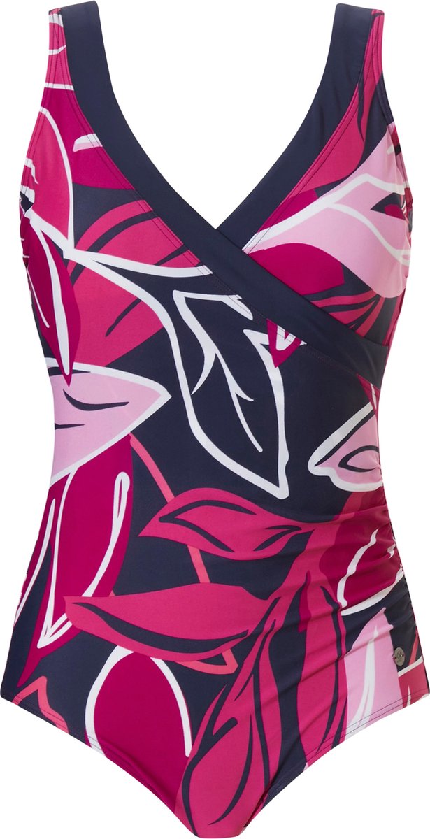 Pastunette Beach - Floral Leaves - Badpak - Roze/Blauw