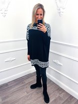 Pattern Trui Zwart