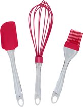 LuxuryKitchen - Alpina - Bakgerei - Bakgereedschapset - 3 stuks - Rood