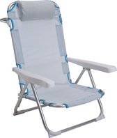 Probeach Vouwstoel Aluminium Verstelbaar Blauw