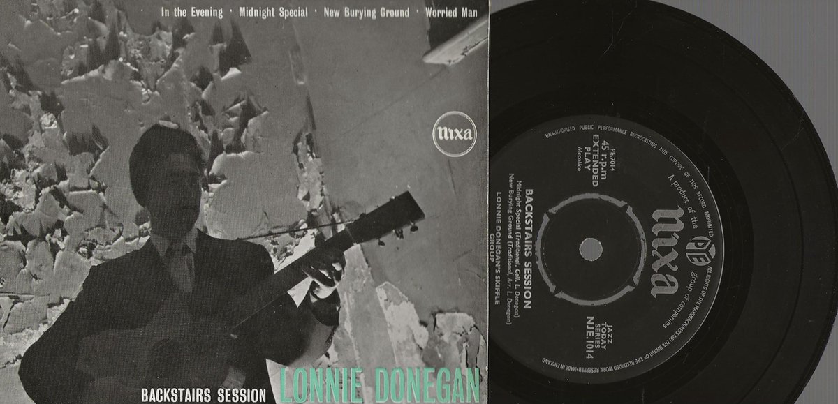 LONNIE DONEGAN - BACKSTAIRS SESSION 4 track vinyl E.P.