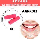 Orthodontische Chewies Voor Aligner - Orthodontic Chews - Aardbei - 4x2