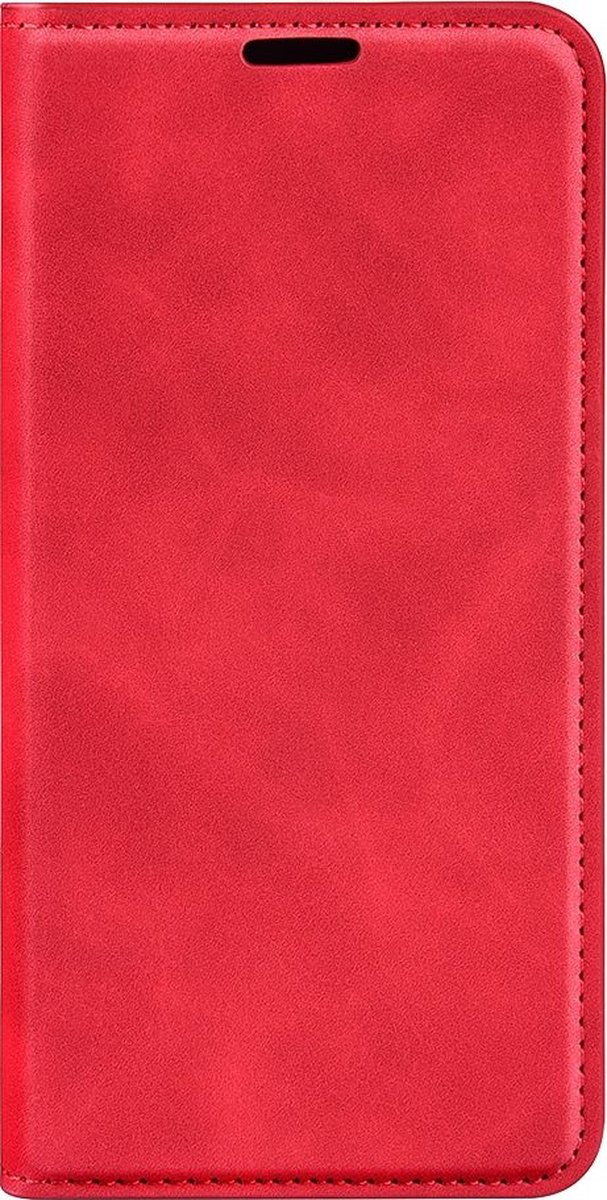 Mobigear Telefoonhoesje geschikt voor Samsung Galaxy M22 Hoesje | Mobigear Retro Slim Bookcase Portemonnee | Pasjeshouder voor 2 Pasjes | Telefoonhoesje voor Pinpas / OV Kaart / Rijbewijs - Rood