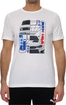 Puma BMW Motorsport Graphic Tee 531194-02, Mannen, Wit, T-shirt, maat: XL