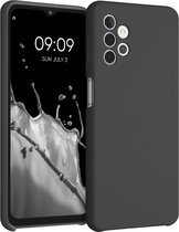 kwmobile telefoonhoesje voor Samsung Galaxy A32 5G - Hoesje met siliconen coating - Smartphone case in mat zwart