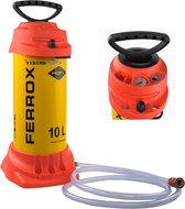 Drukvat - 10 liter PRO - staal - max. 6Bar - Elektrisch gereedschap watertoevoer - Gardena aansluiting -  FeramoTools