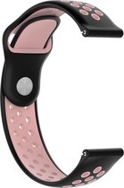 Strap-it Sport horlogeband 20mm universeel - zwart/roze