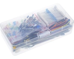 TIN-IN Elektronica Starter Kit XL - Uitgebreide Componenten Set met 830 Punts Breadboard - Geschikt voor Arduino & Raspberry Pi