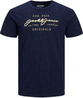 Jack & Jones T-shirt - Modern Fit - Blauw - 3XL Grote Maten