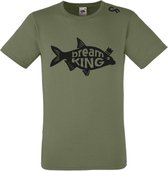 Karper shirt - Karpervissen - CarpFeeling - Bream King - Brasem - Olive - Maat L