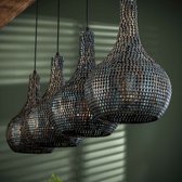 Hanglamp Eetkamer 4L armor kegel / Zwart bruin - Industrieel hanglampen - industriële Design Plafond lamp