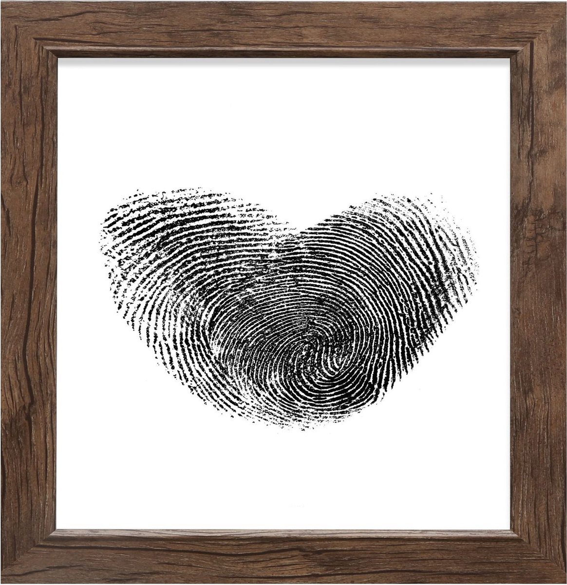 Deknudt Frames fotolijst S48SH3 - bruine houttint - breed - 13x13 cm