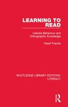 Routledge Library Editions: Literacy - Learning to Read