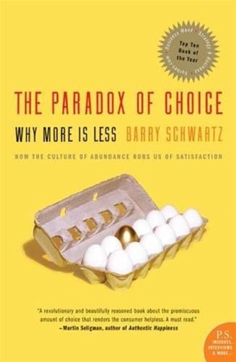 Omslag van The Paradox of Choice