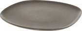 Bord | keramiek | bruin | 29x27.5x (h)2 cm