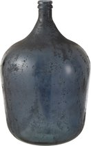 Vaas | glas | blauw | 36.5x36.5x (h)56 cm