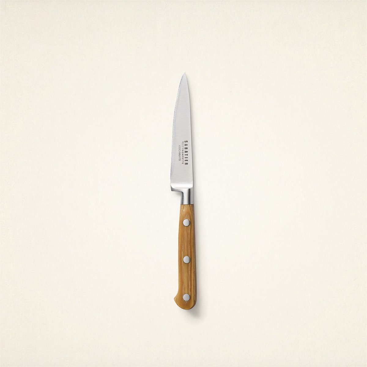 Sabatier Trompette | Couteau d'office avec manche en bois Pakka riveté | bol