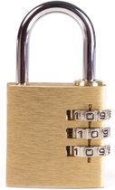 Tri-Circle Hangslot met cijfercode Codeslot 40 mm - 10 stuks