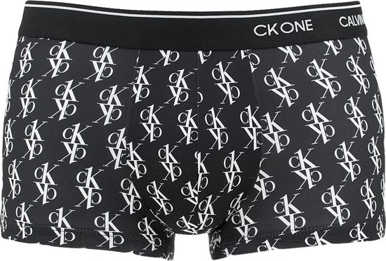 Calvin Klein ck one lowrise microfiber trunk ck logo zwart - XL