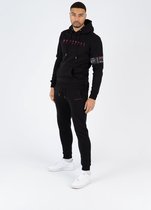 Quotrell - Aruba Hoodie - trui mannen - zwart/fuchia - maat L