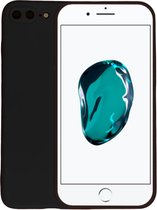 Smartphonica iPhone 7/8 Plus siliconen hoesje - Zwart / Back Cover
