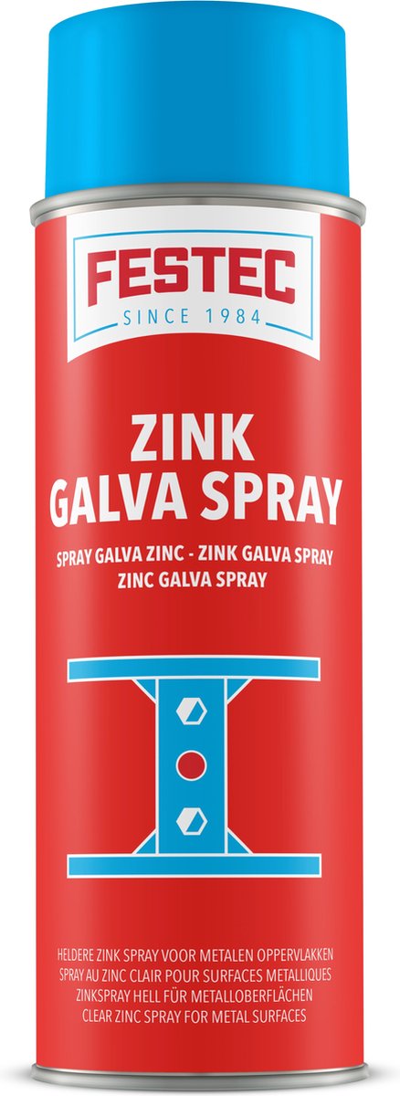 Festec Zink Galva Spray 400ml - heldere zinkspray voor metalen oppervlakken