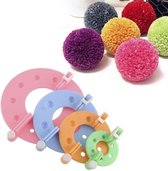 PomPom Maker - Pompom maker - Pom-pom maker - pompon maker - pompon - pompom knutselen - Pompom maker – Set van 8 stuks – 4 verschillende maten – Knutselen – Creatief