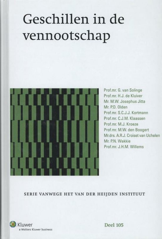Geschillen in vennootschap - cover