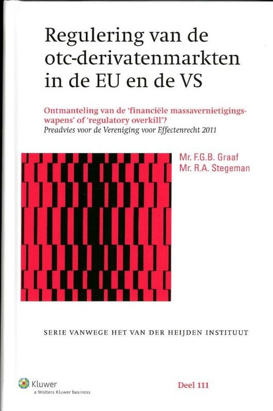 Regulering van de otc-derivatenmarkten in de EU en de VS - cover