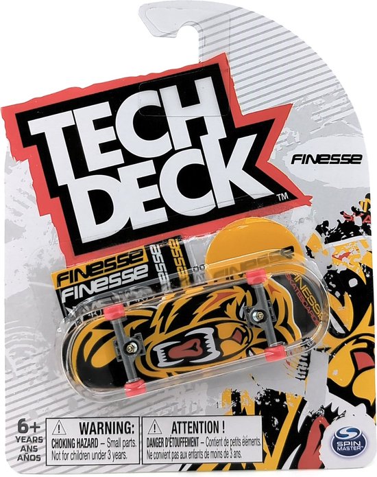 Tech Deck Finesse Skateboards Grizzly Bear Complete Fingerboard Tech
