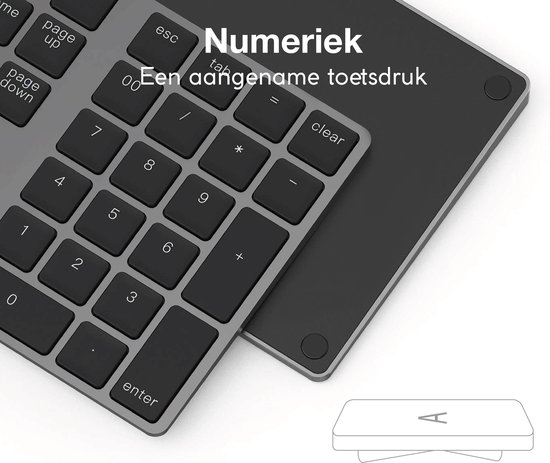 iMounts Draadloos Numeriek Toetsenbord - Numpad - Apple - Space Gray |  bol.com