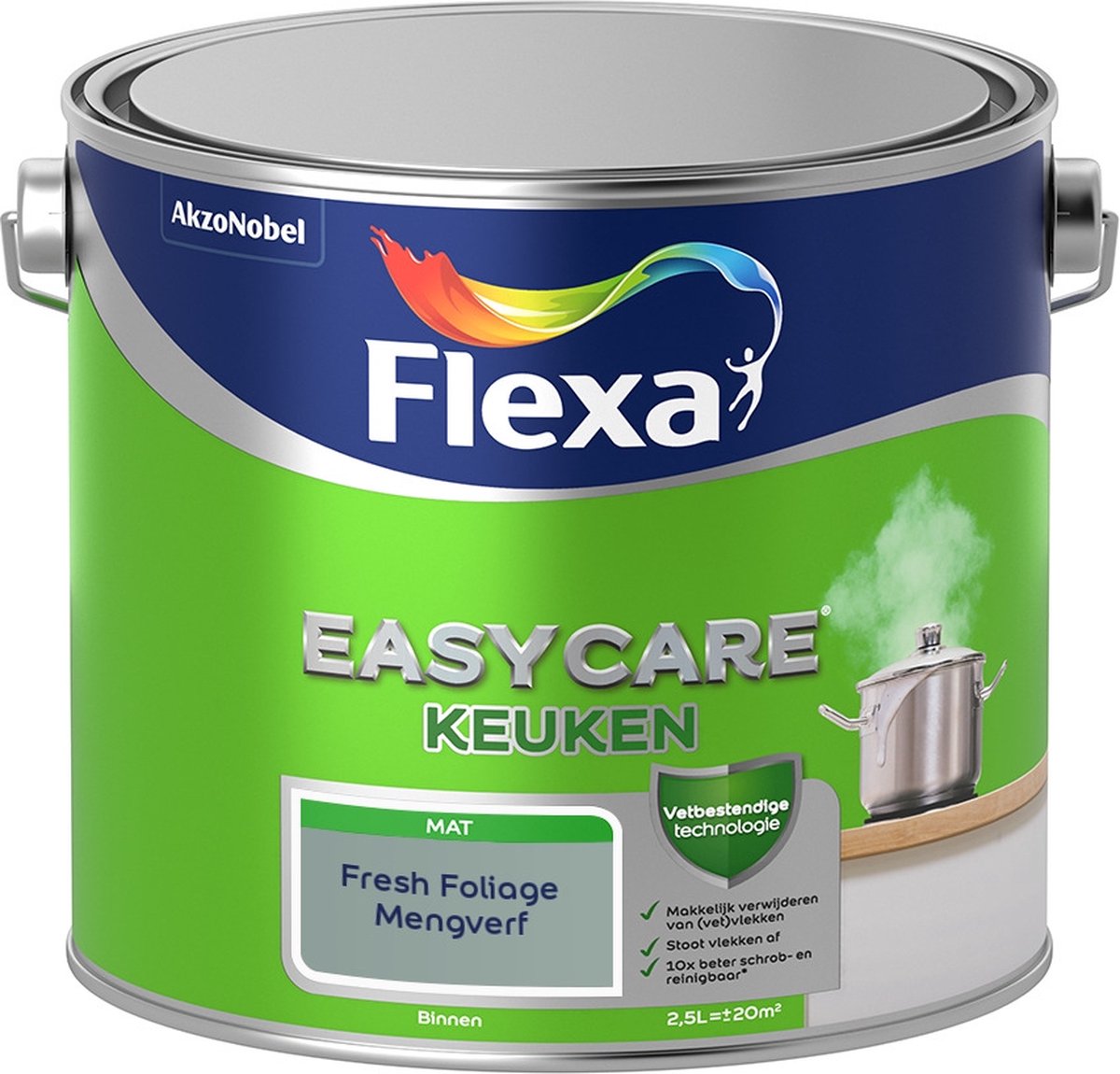 Flexa Easycare Muurverf - Keuken - Mat - Mengkleur - Fresh Foliage - 2,5 liter
