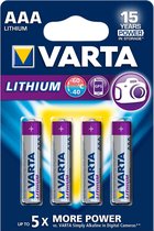 Varta VARTA-6103/4B Lithium Batterij Aaa 4-blisterkaart