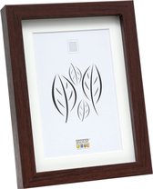 Deknudt Frames fotolijst - bruin met passe-partout  - 15x20 / 20x30 cm