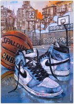 Air Jordan 1 University blue poster (50x70cm)