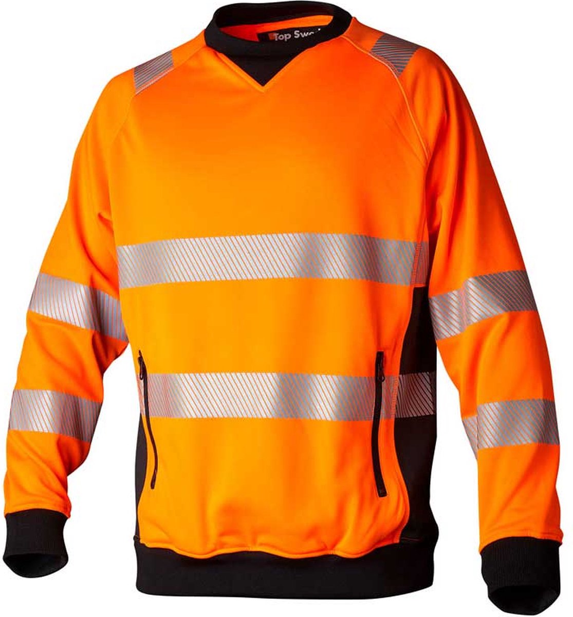 Top Swede 132 Hi-Vis Sweatshirt -Fluorescerend oranje-3XL