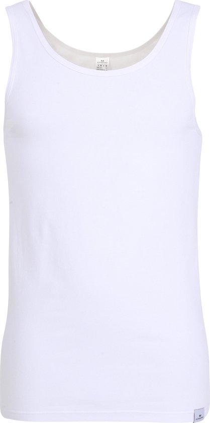 Gotzburg heren singlet slim fit 95/5 (1-pack) - heren onderhemd stretch katoen - wit - Maat: XL