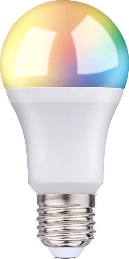 alpina Smart Home RGB Lamp - E27 - 9W - WW + RGB - Slimme verlichting - LED - App Besturing - Voice Control - Amazon Alexa - Google Home