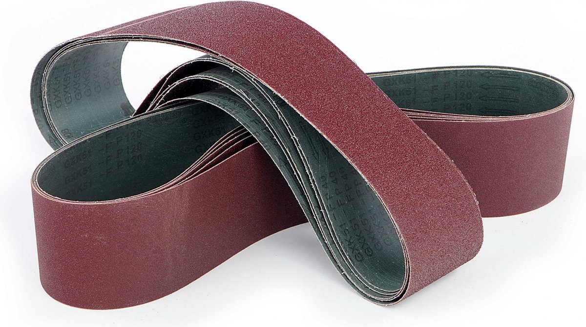 25 x 762 mm K 100 Schuurband Rood - 10 Stuks