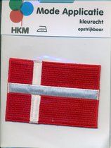 Denemarken vlag applicatie strijkbaar