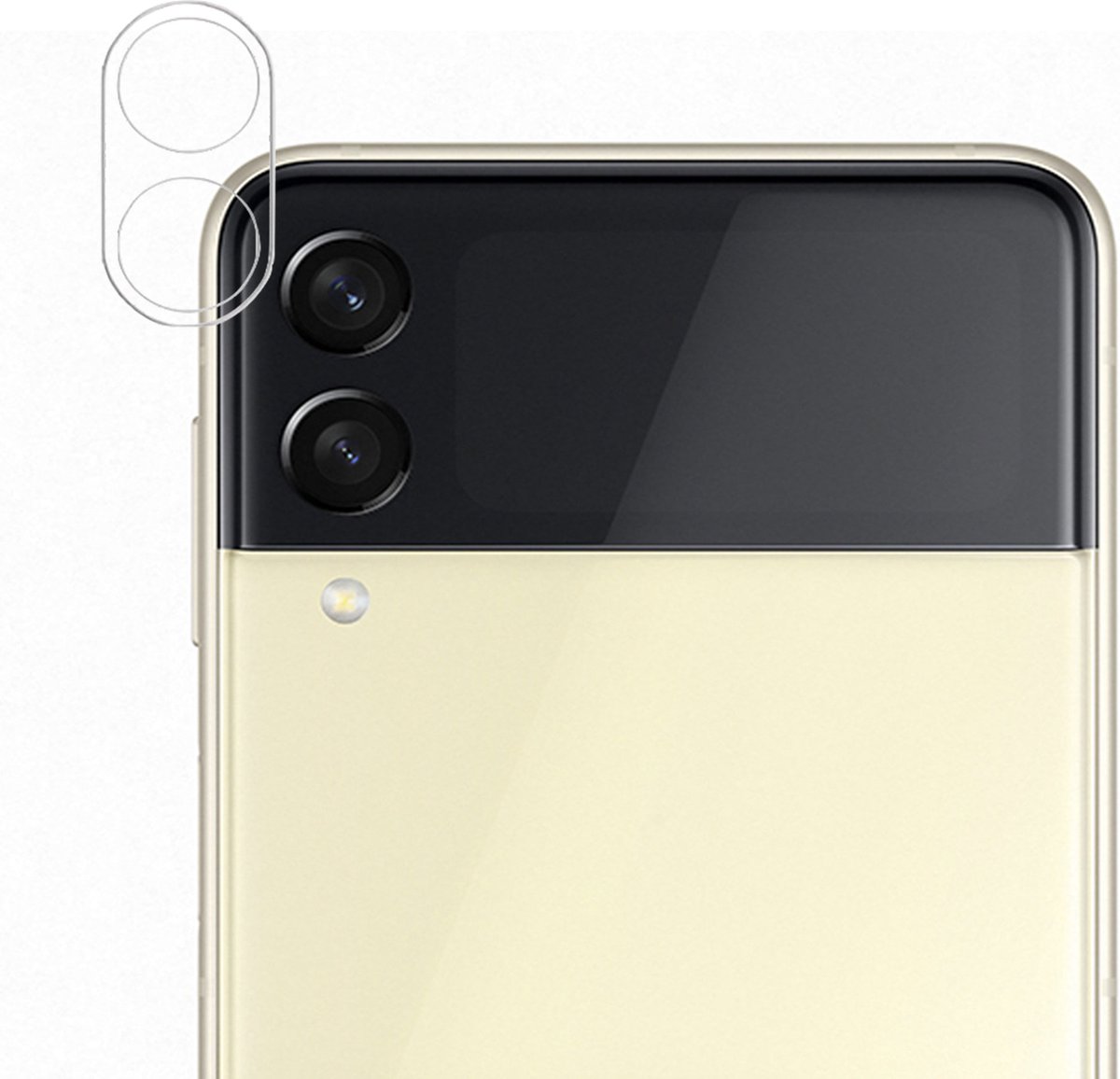 Camera Screenprotector geschikt voor Samsung Z Flip 3 - Screen Protector Glas